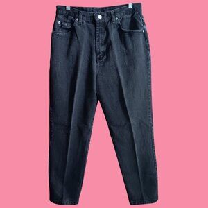 31x29 Vintage Jeans Riders Dark Gray Denim Jeans Size 12 L Straight Leg Basic